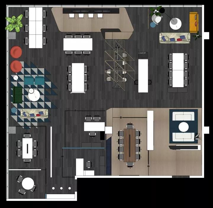 辦公室設計新目標 區(qū)域多樣化工作空間